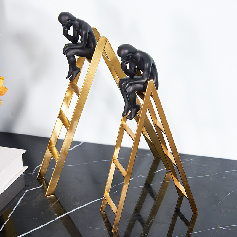Modern thinker, ladder statue