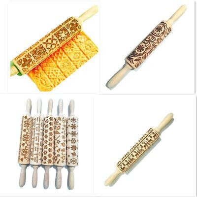 Rolling Pin Christmas Embossing