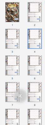 Reusable Digital Monthly Planner for GoodNotes and KiloNotes_Mosaic