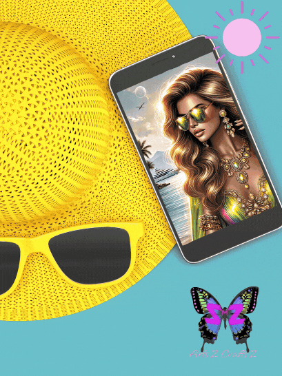 ✨ Summer Glitz Collection – 8K Luxe Lock-screen Art ✨