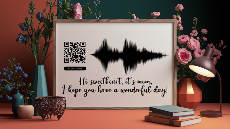 FREE DIY INSTRUCTIONS- Loved One’s Voicewave &amp; QR Code Art – DIY Guide (PDF Download)