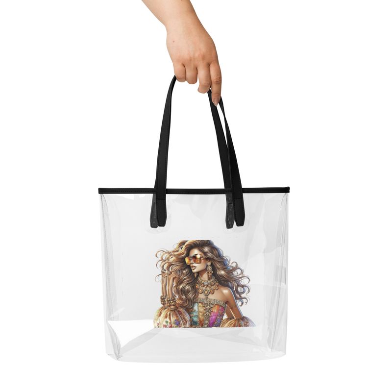 Clear tote bag