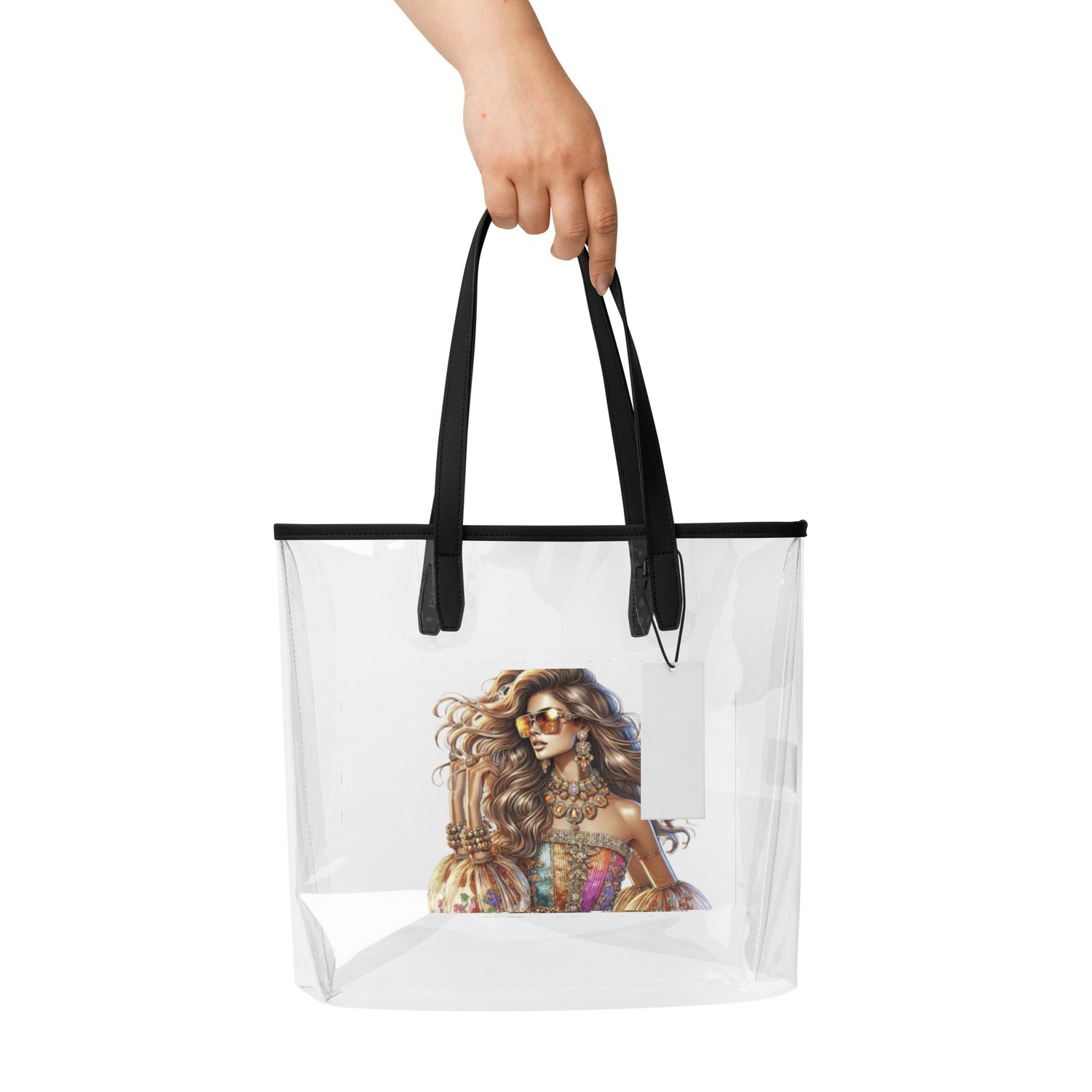 Clear tote bag