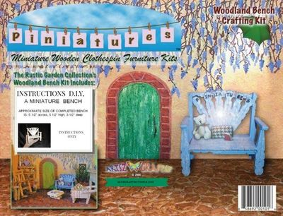 Woodland Bench INSTRUCTIONS ONLY- PINIATURES (TM) -Clothespin Creation Craft Kits Woodland Bench INSTRUCTIONS ONLY- PINIATURES (TM) -Clothespin Creation Craft Kits