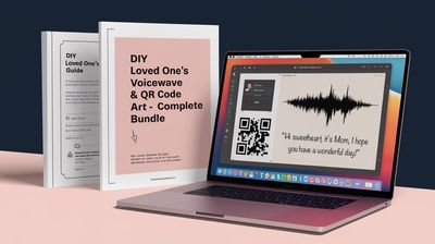 DIY Loved One’s Voicewave & QR Code Art – Complete Bundle (PDF + Editable Canva Template!)
