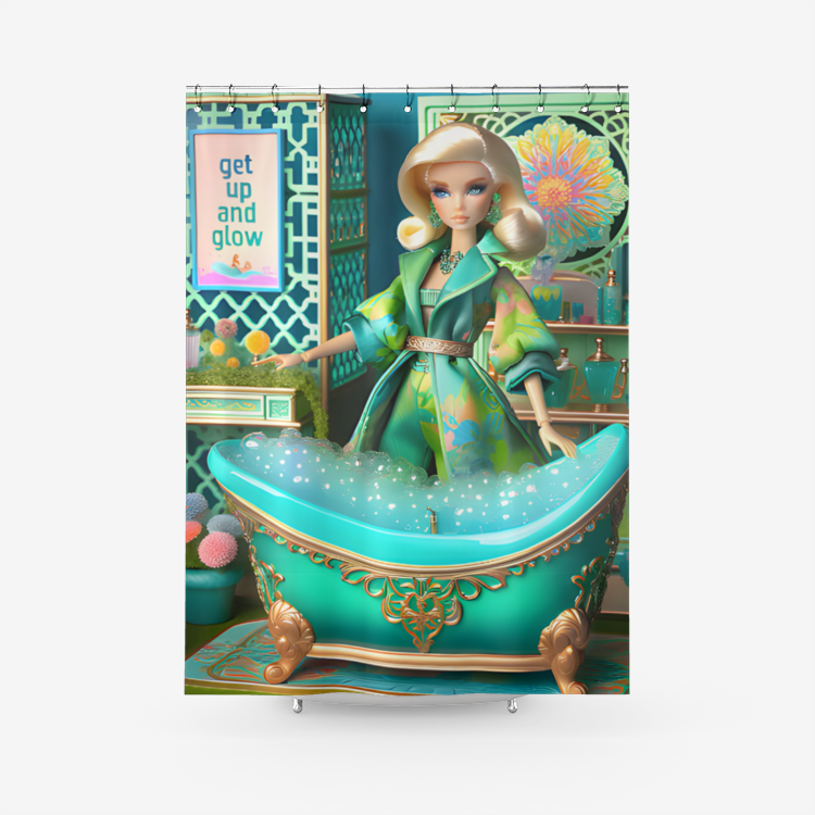 BitsyBling-chic-vignette-doll-shower-curtain