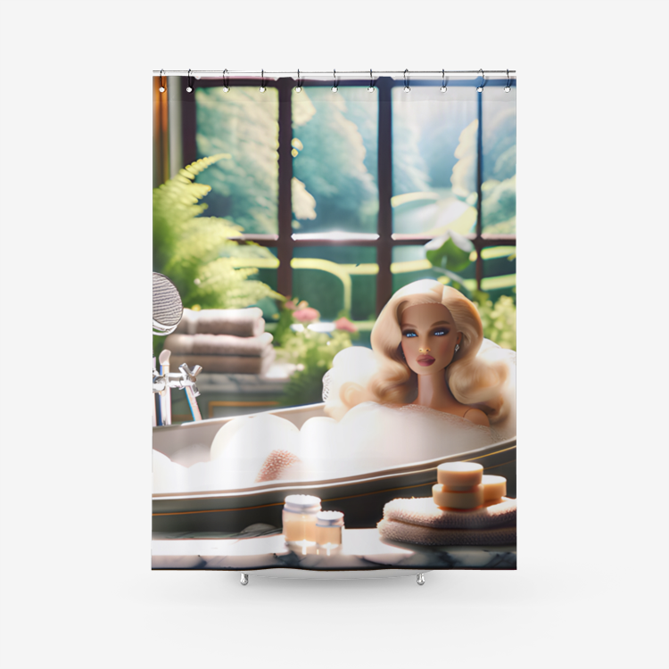 Bitsy Bling _ Bubblin -Bubble Bath -Shower Curtain