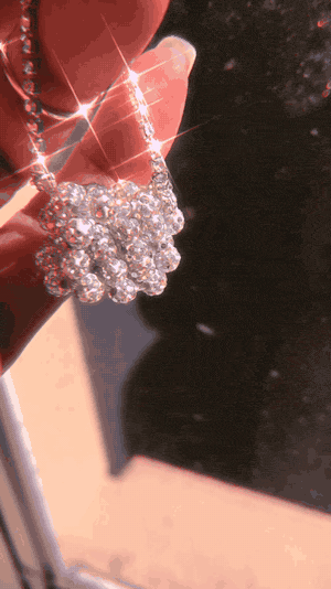 Crystal Encrusted Pom Bead Mini Purse Charm * Crystal Encrusted Pom Bead Mini Purse Charm *