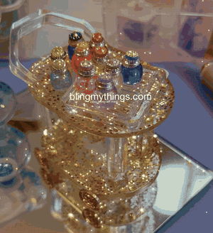 Set 6 - Miniature Perfume Bottles With Removable Stoppers