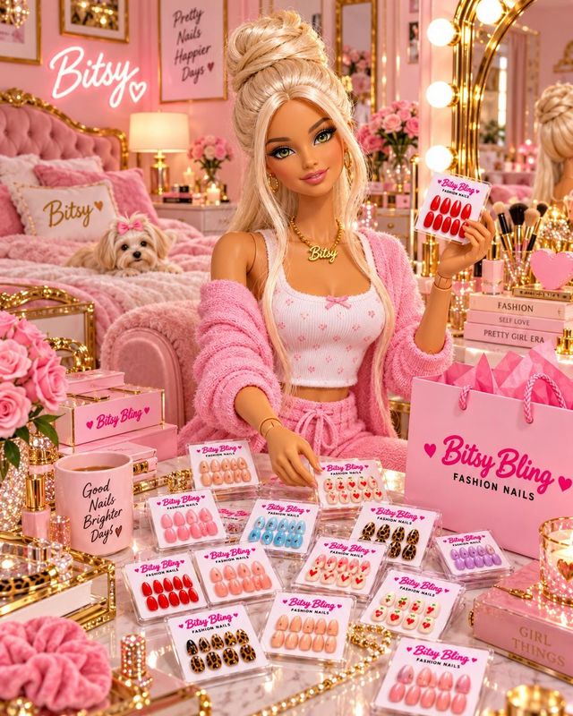 Miniature Fashion Nail Sets for Dolls and Dioramas One sixth scale