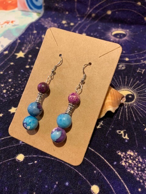 Blue and Purple Beads