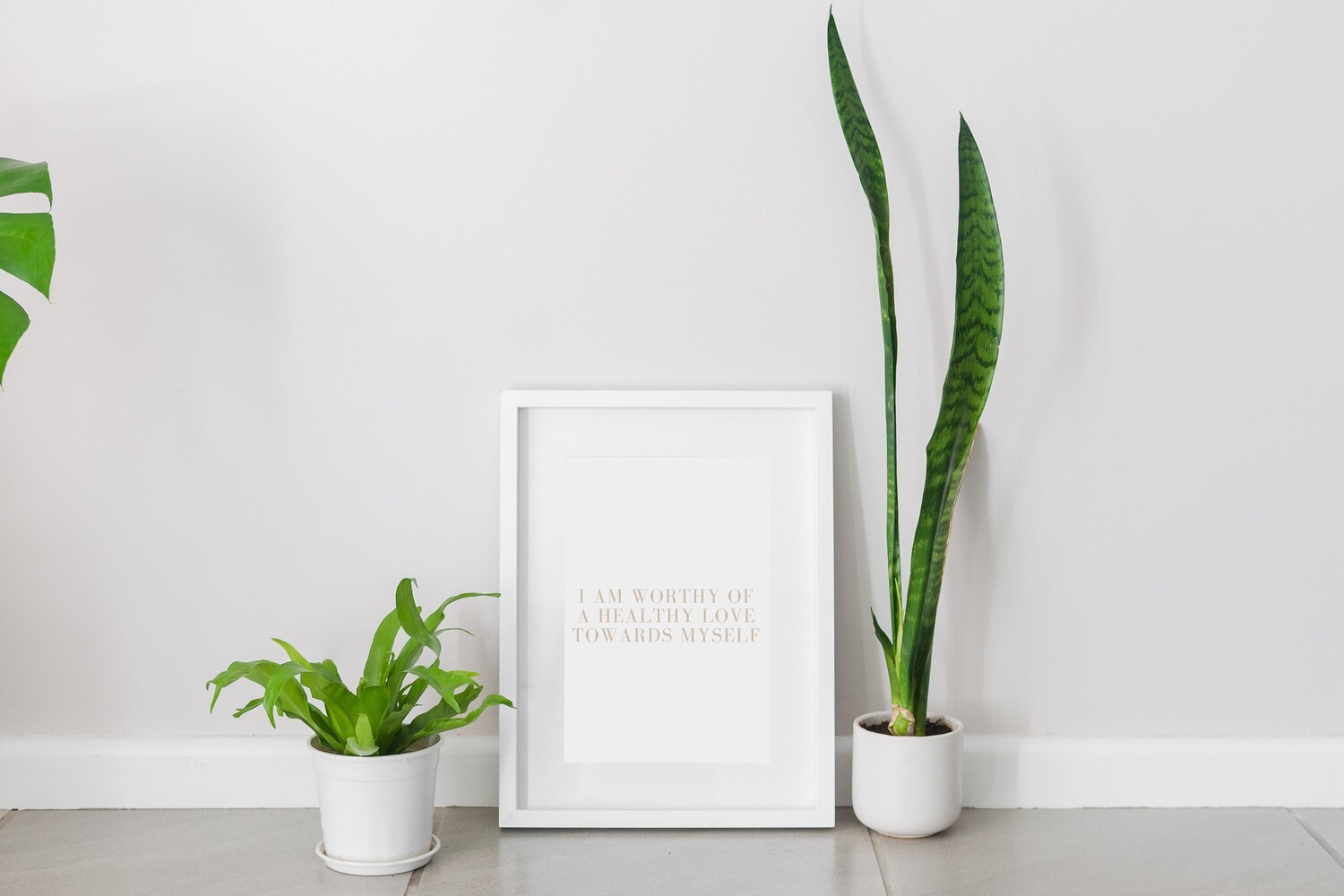 &quot;I Deserve&quot; Framed Artwork