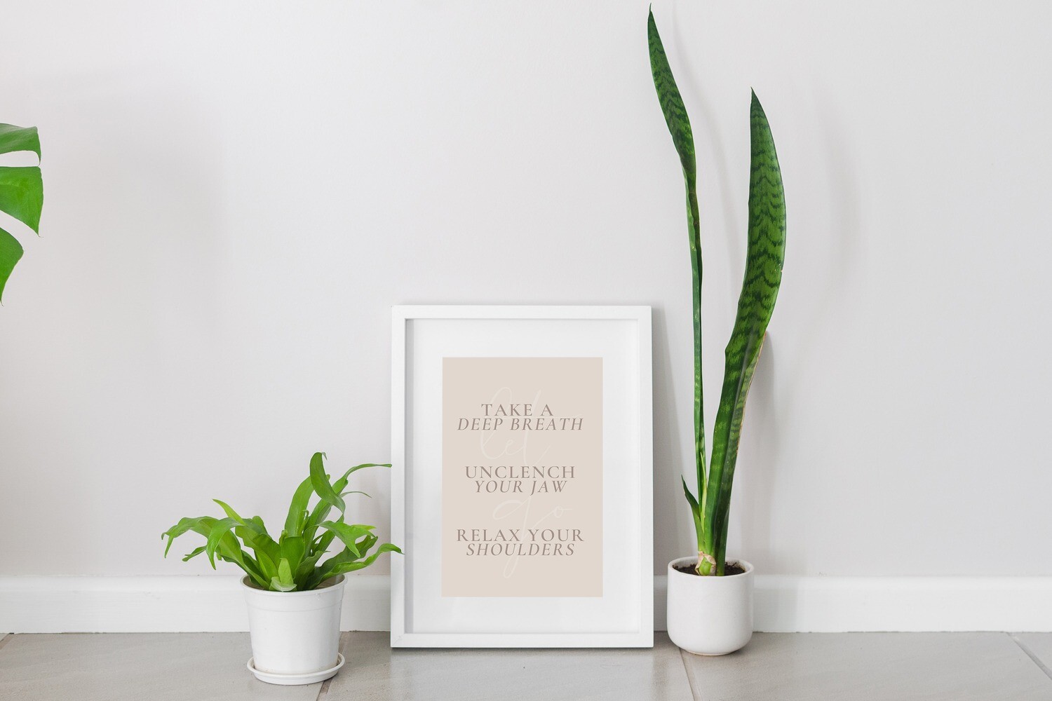 Take a deep breath&quot; Framed Artwork