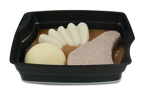 Schweinekotlett Kohlrabi Kartoffeln in Rahmbratensauce