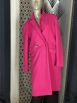 manteau rose fushia