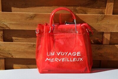 Sac Femme Rouge transparent -Un Voyage Merveilleux