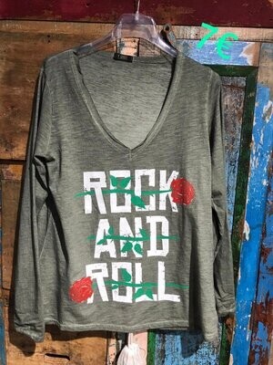 T-shirt Manches Longues " Rock and Roses " - Chantal B