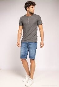 Short Homme en Jean - Coupe Classique