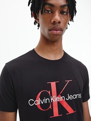 T-shirt Homme Noir - Monogramme- Calvin Klein