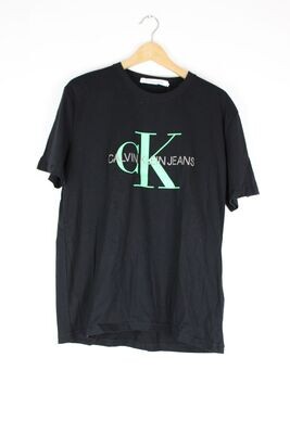 ​T-shirt Homme Noir - Monogramme- Calvin Klein Vert