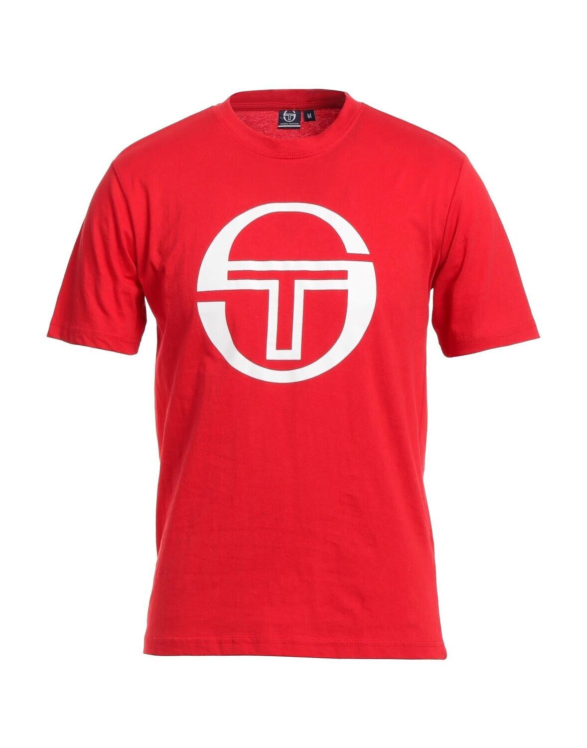 T-shirt homme rouge -Gros Logo Blanc Sergio Tacchini