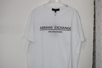 T-shirt Homme Blanc imprimé Armani Exchange
