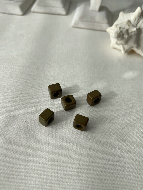 Steinli OLIVE  für Hals &amp; Armkette