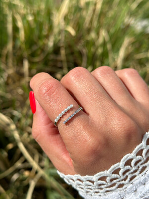 Ring silber Perle 