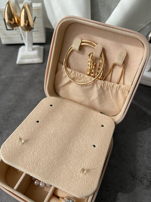 Schmuckbox rosa mit Spiegel