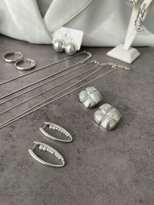Ohrring silber Perle