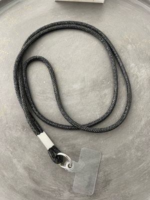 Handykette lang schwarz 