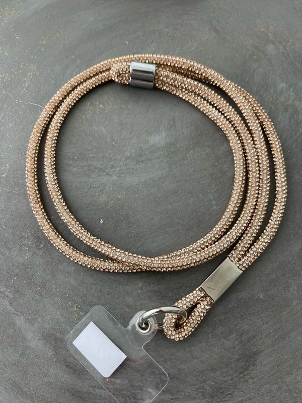 Handykette lang gold