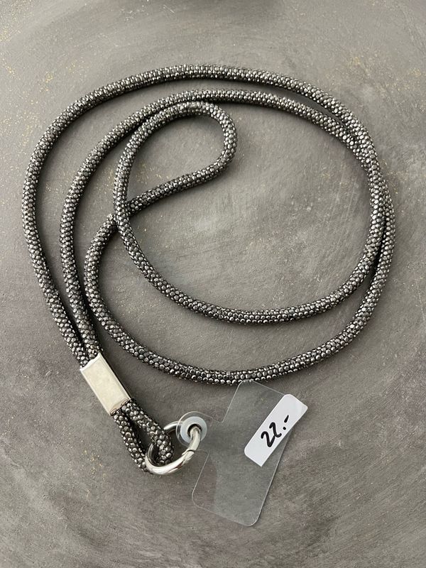 Handykette lang anthrazit 