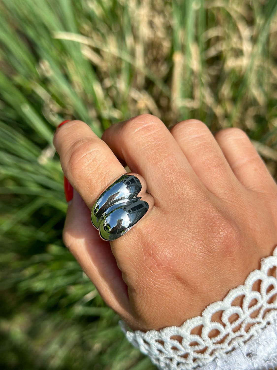 Ring silber extravagant