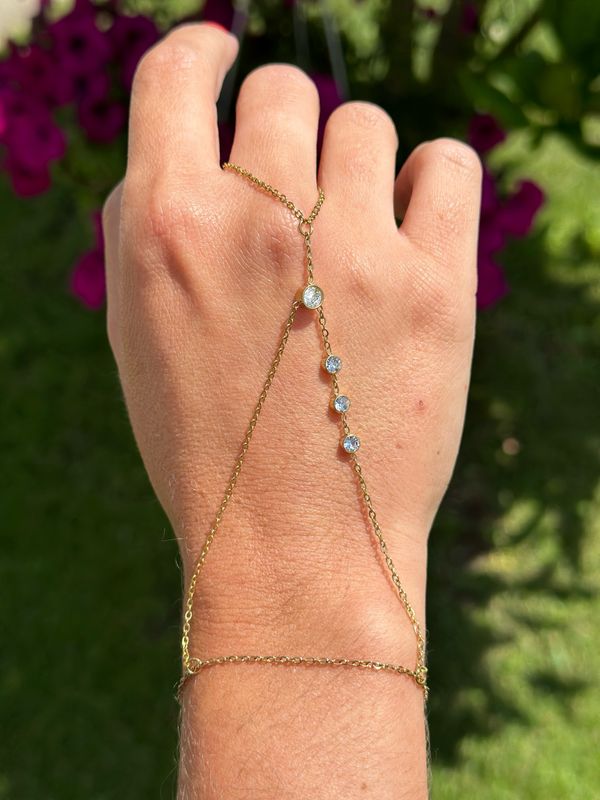 Handschmuck Sahmeran Edelstahl 