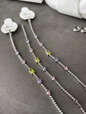 Armkette silber farbig