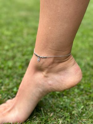 Fusskette silber