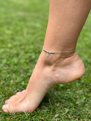 Fusskette silber