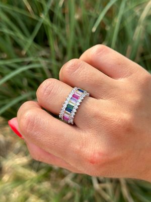 Ring silber farbig