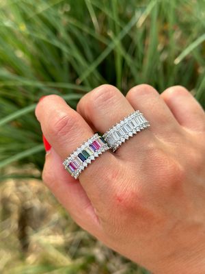 Ring silber farbig