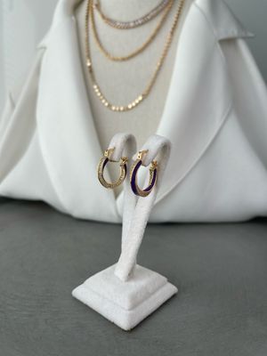 Ohrring violett 