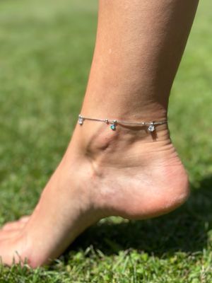 Fusskette silber
