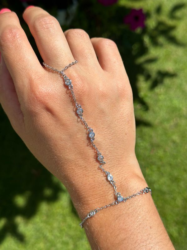 Handschmuck Sahmeran silber