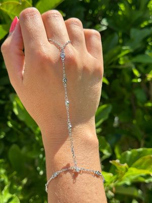 Handschmuck Sahmeran silber