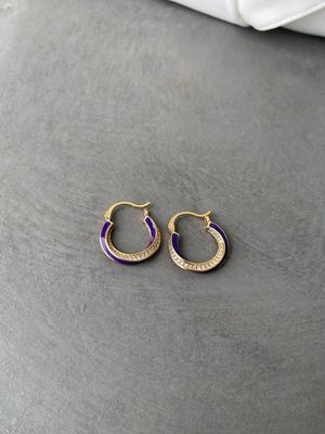 Ohrring violett 