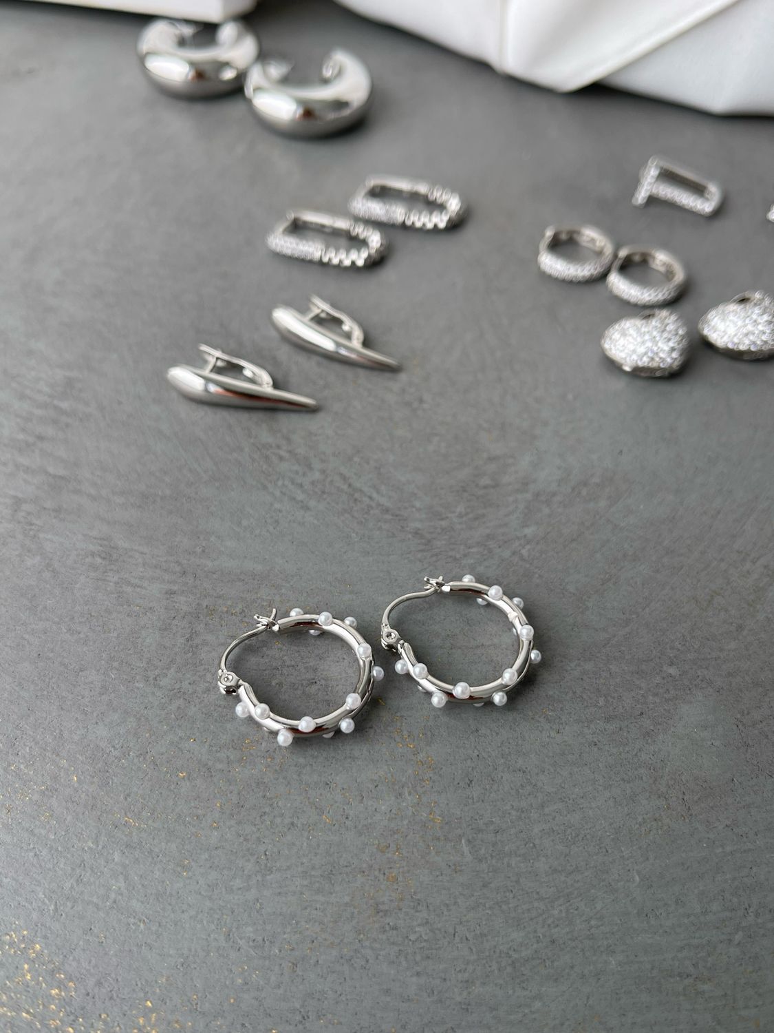 Ohrring silber Perle