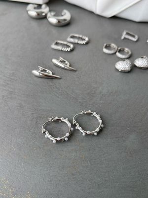 Ohrring silber Perle