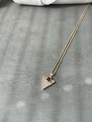 Halskette pink 