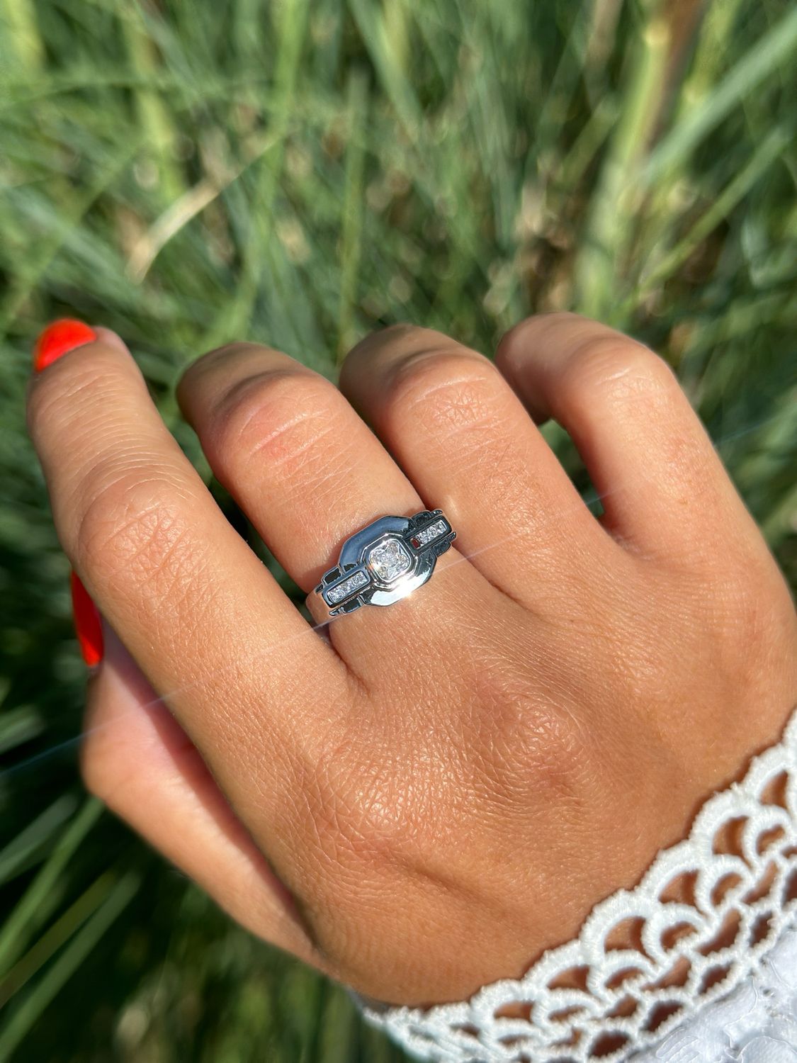 Ring silber