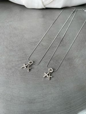 Halskette silber Kreuz